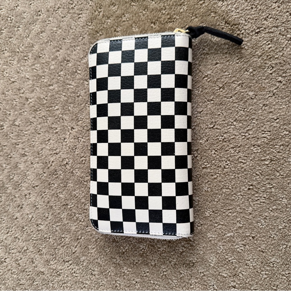 Checkered Black and White Wallet